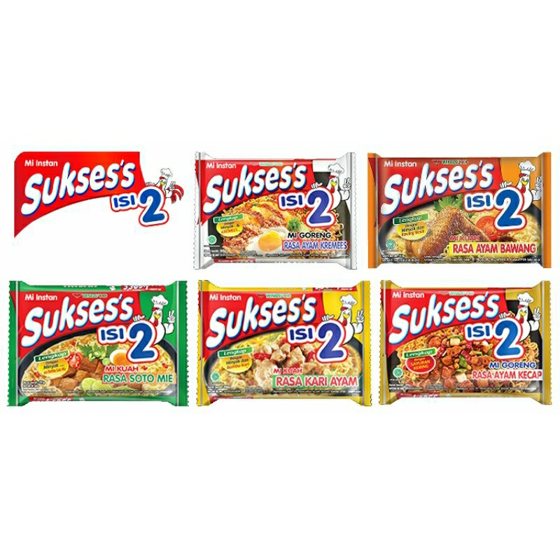 

mie sukses isi 2 all varian per dus isi 24pcs