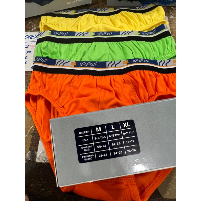 (3pcs) CD celana dalam anak cowok laki CHAMPIRO KIDS 03192 K segitiga boxer