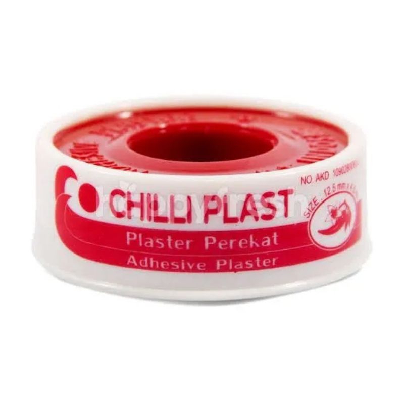 Chilli Plast Plester Perekat Roll Plester Kain 1.25cm x 4.5m 1.25cm x 1m Chili