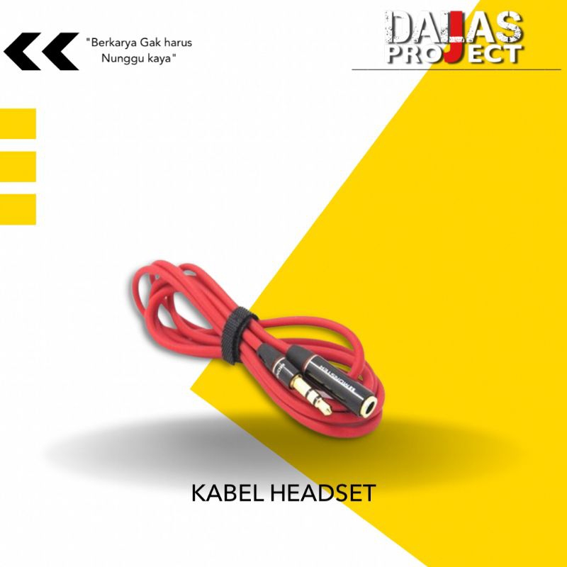 KABEL HEDSET HEADPHONE