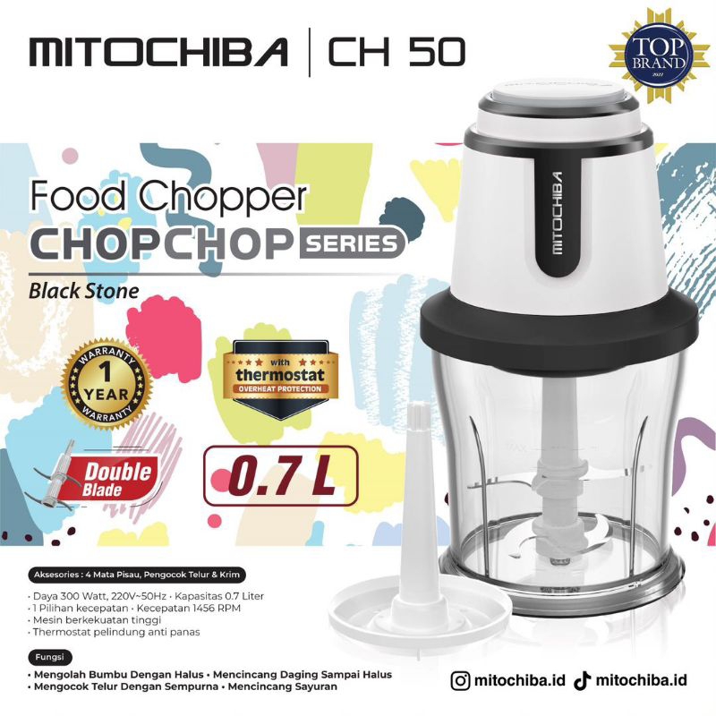 FOOD CHOPPER MITOCHIBA CH50 CH 50 CHOP CHOP 0.7LT