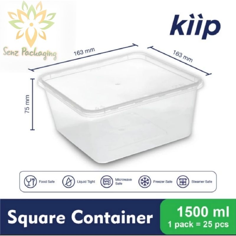 thinwall 1500ml square,kotak,kiip