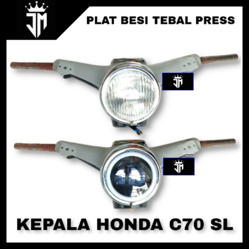 KEPALA HONDA C70 BATOK HONDA C70 SL KOMPLIT SET LAMPU DAYMEKER LAMPU BOHLAM DAN SPEDOMETER PRESISI S