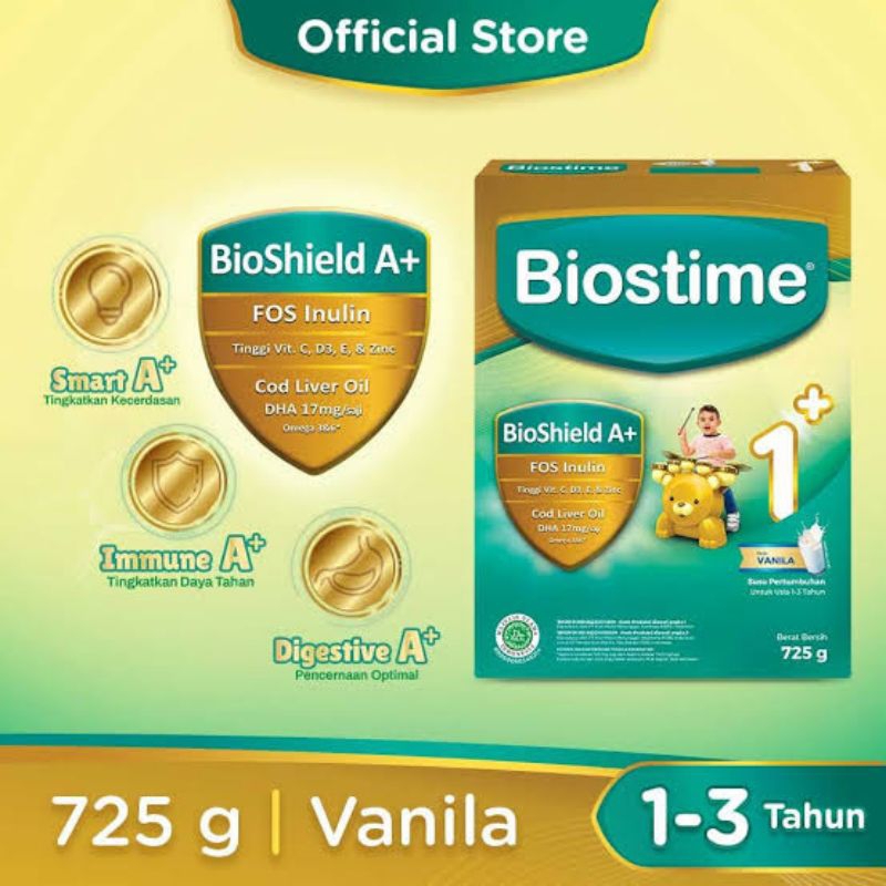 Biostime Vanila 1+ 725 gram