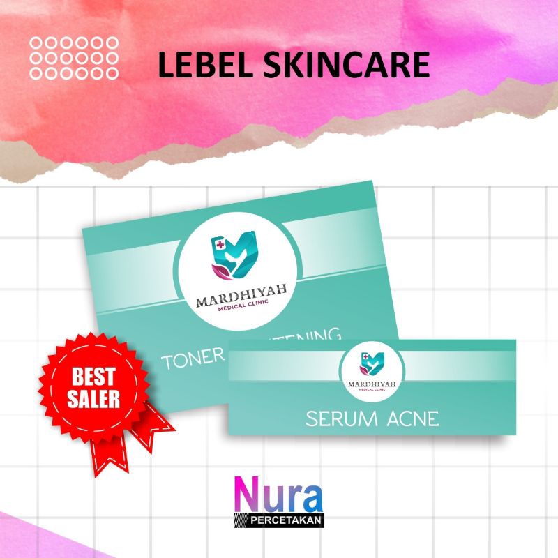 

CUSTOM LABEL CREAM KECANTIKAN ETIKET LABEL CREAM ISI 100PCS