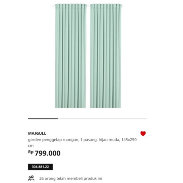 MAJGULL (IKEA) - gordyn/gorden/korden