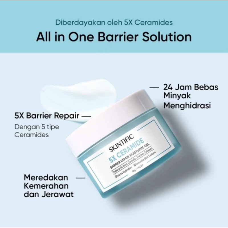 BA RESMI‼️SKINTIFIC 5x Ceramide Barrier Repair Moisturizer