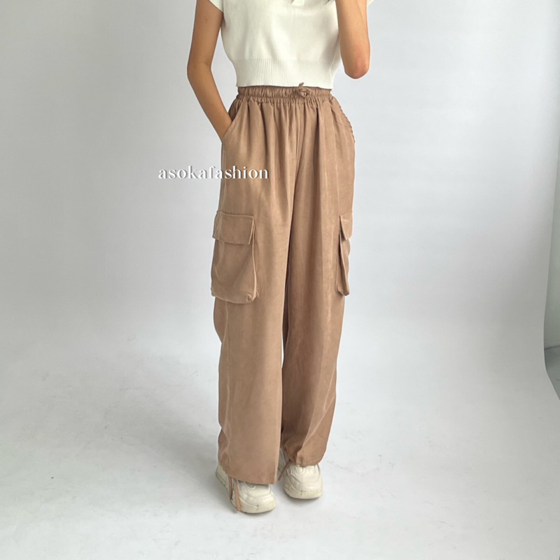 ASOKA Marion Pants Corduroy 1990 - Jogger Cargo pants - Celana Wanita Gorpcore unisex