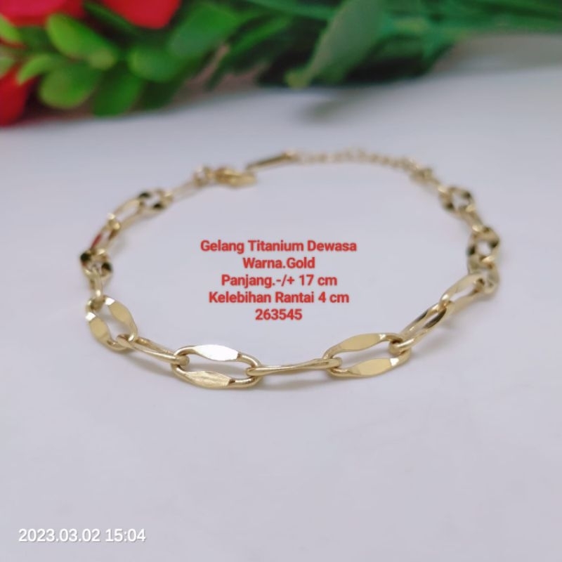 Gelang Titanium Premium Anti Karat Anti Luntur Cocok Untuk Sehari-Hari