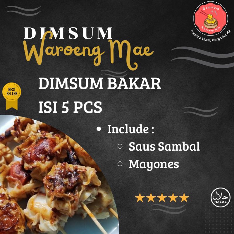 

Dimsum Bakar isi 5 pcs