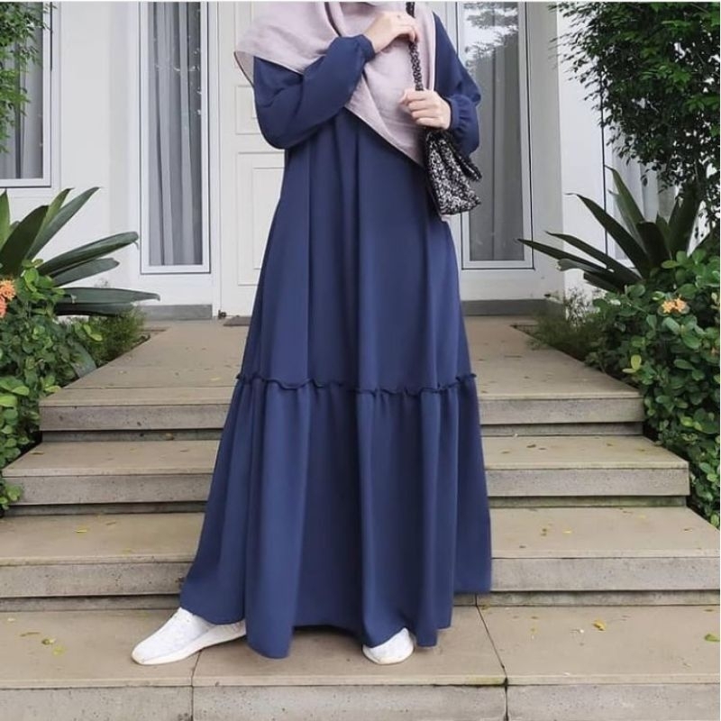 Gamis Arumi Dress Basic Premium//Gamis Lebaran Terbaru
