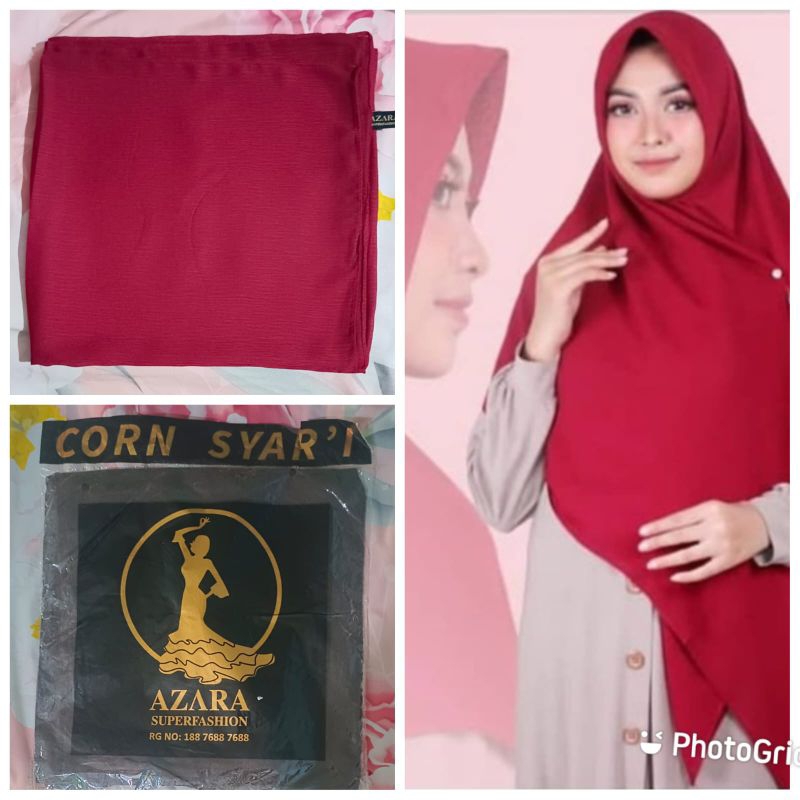 Segiempat Syar'i Corn Skin, 130 X 130 cm by Azara.