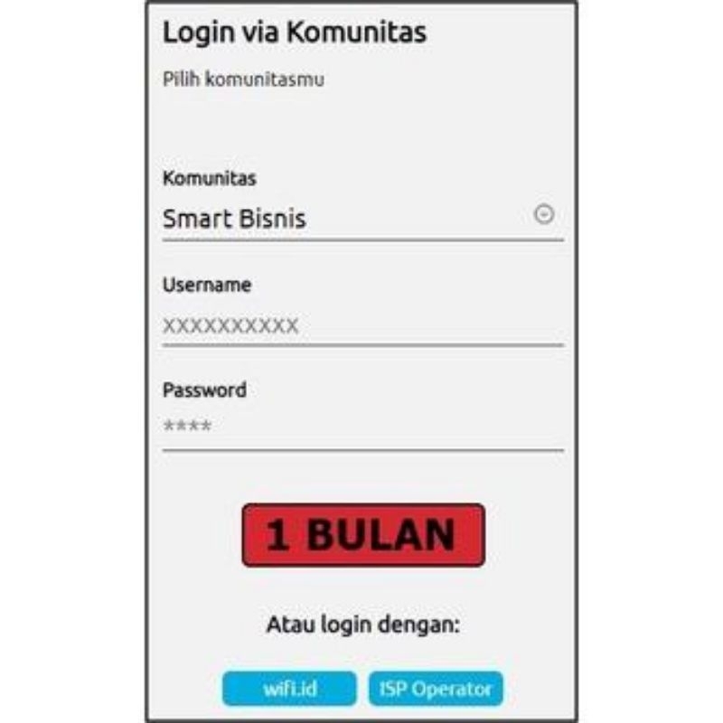 Wifi Id Smartbisnis 1 Bulan Unlimited