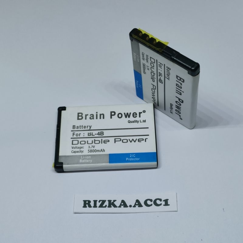Baterai Batre Hp Nokia 2630 2660 2760 BL-4B 4B BL4B Double Power Battery Batrai Hp