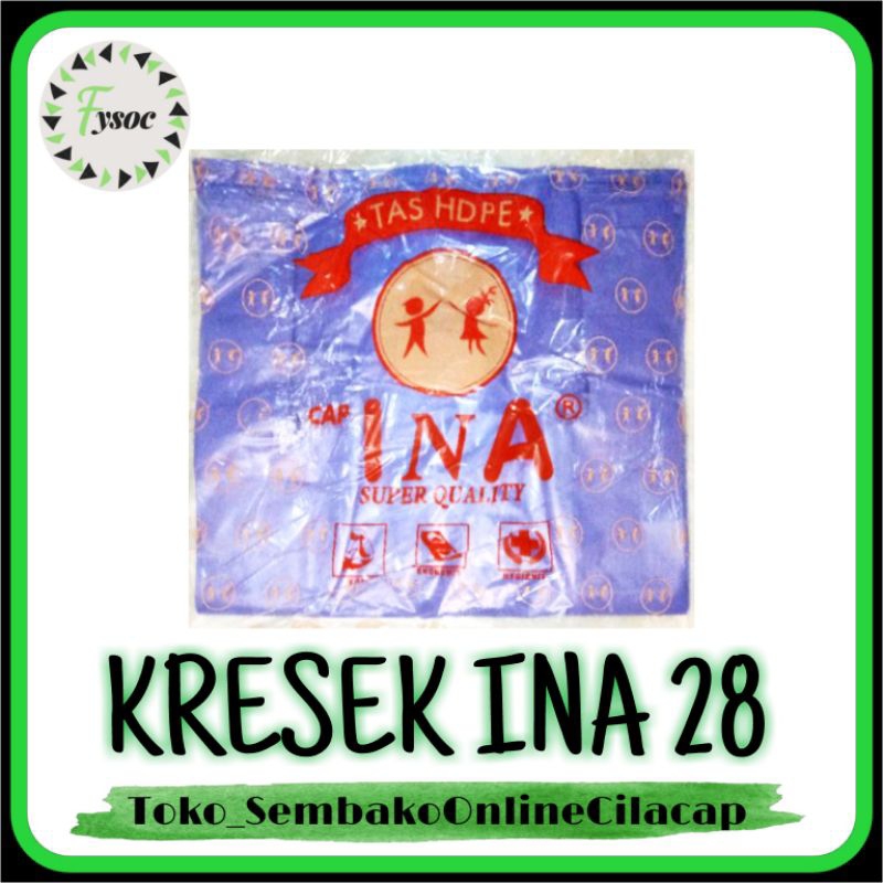 KANTONG KRESEK INA UNGU 28 TEBAL | PLASTIK WADAH CETING KOTAK