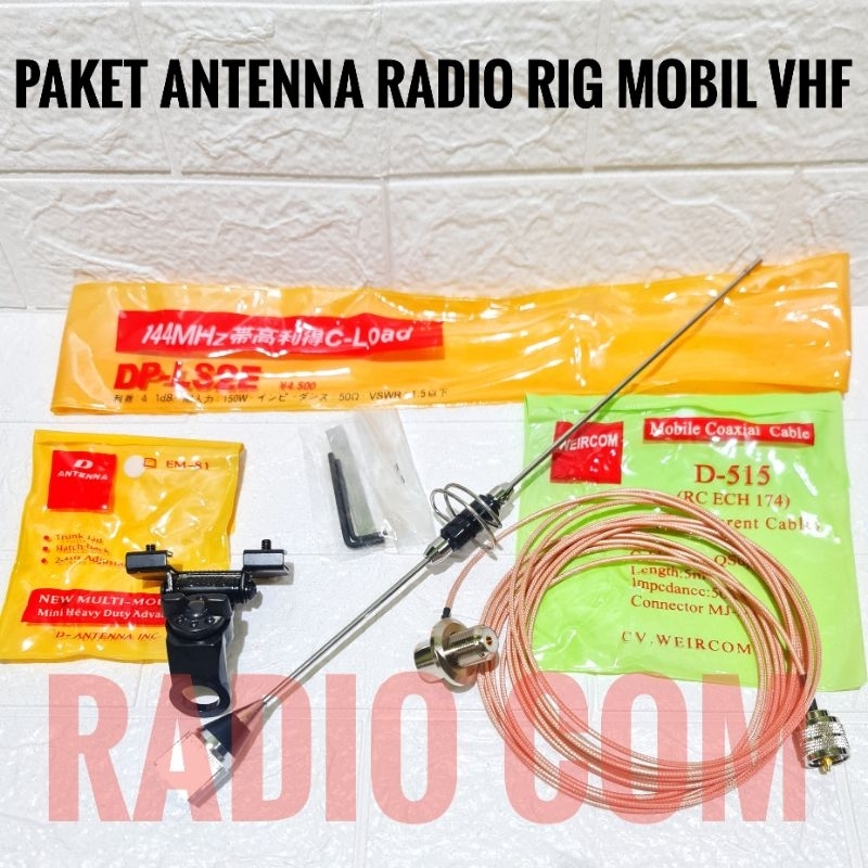 PAKET ANTENA MOBIL VHF / ANTENNA RADIO RIG HT MOBIL VHF DL-L2SE ANTENA RADIO RIG VHF ANTENNA RIG MOBIL VHF / ANTENNA RIG ICOM YAESU MOTOROLA KENWOOD