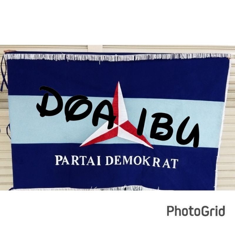 

best seller bendera pataka partai DEMOKRAT 90x135 ready stock