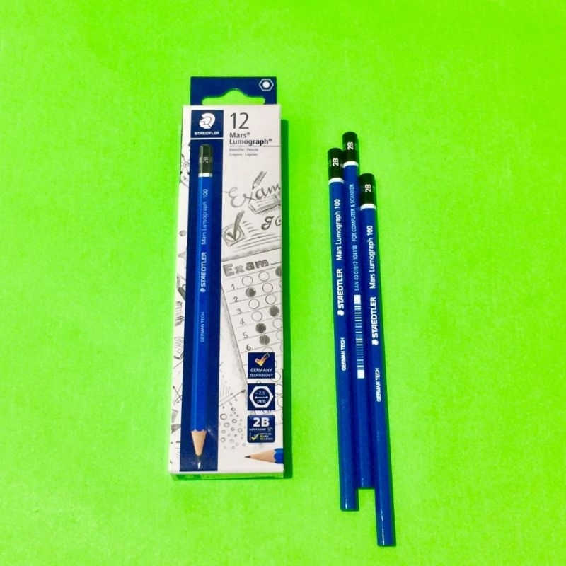 

PENSIL 2B STAEDLER MARS LUMOGRAPH BIRU/ASLI