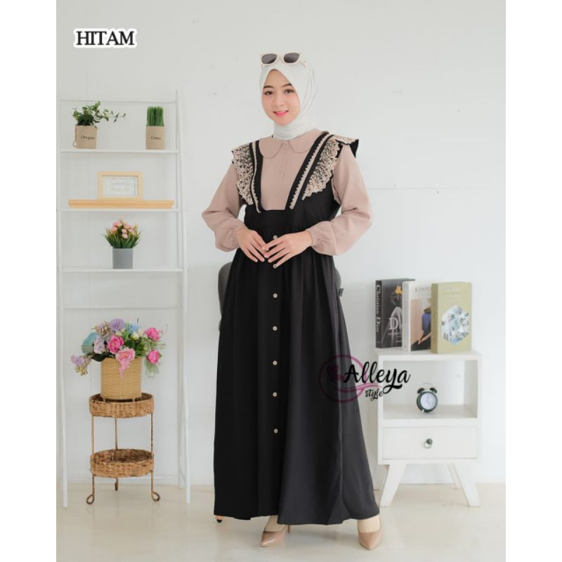 SALE : GAMIS REMAJA JIHAN DRESS ORI ALLEYA STYLE GAMIS REMAJA KEKINIAN