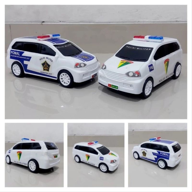 mainan mobil Polisi Militer PM miniatur mobilan Pomal anak laki cowok