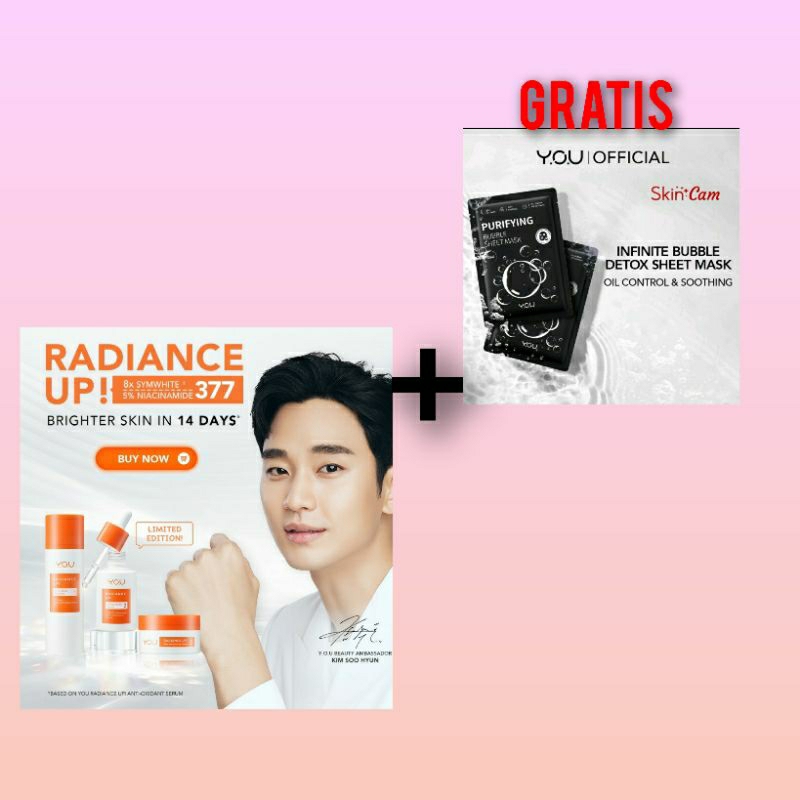 KOSMETIK YOU ORIGINAL SKINCARE | RADIANCE UP SERIES | YOU SERUM | YOU ESSENCE | YOU MOISTURIZER | SK