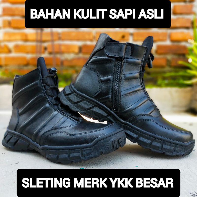 SEPATU PDL NINJA PENDEK FULL KULIT ASLI MERK LIONIEX SEPATU PDL DINAS LAPANGAN UNTUK TNI POLRI SECURITY SATPAM SEPATU PDL POLANTAS MODEL TERBARU SEPATU BOOTS MOTOR