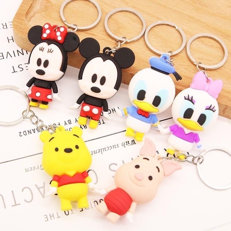 GANTUNGAN KUNCI KARAKTER MICKEY MINNIE MOUSE DONALD DESSI  DUCK LUCU MURAH IMUT