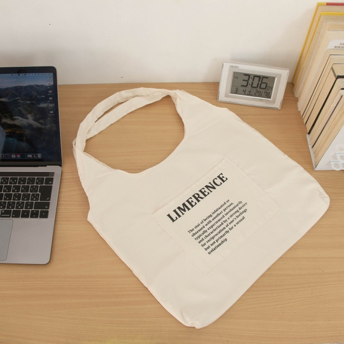 Tote Bag Bahan Kanvas Tas Wanita Aesthetic