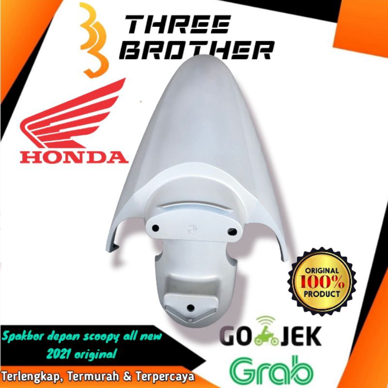 fender fr spakbor depan scoopy all new 2021 putih doff original