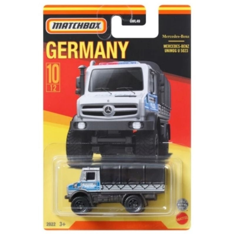 Matchbox Germany Series Set 6 Volkswagen Beetle Mercedes Benz Unimog Scania Fire Truck Porsche