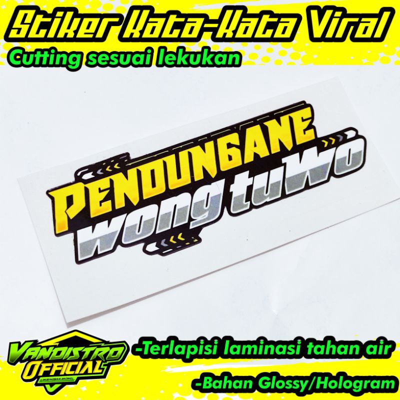 stiker pandungane wong tuo