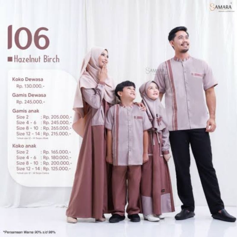 Sarimbit Baju Lebaran Ori Gamis Couple Keluarga