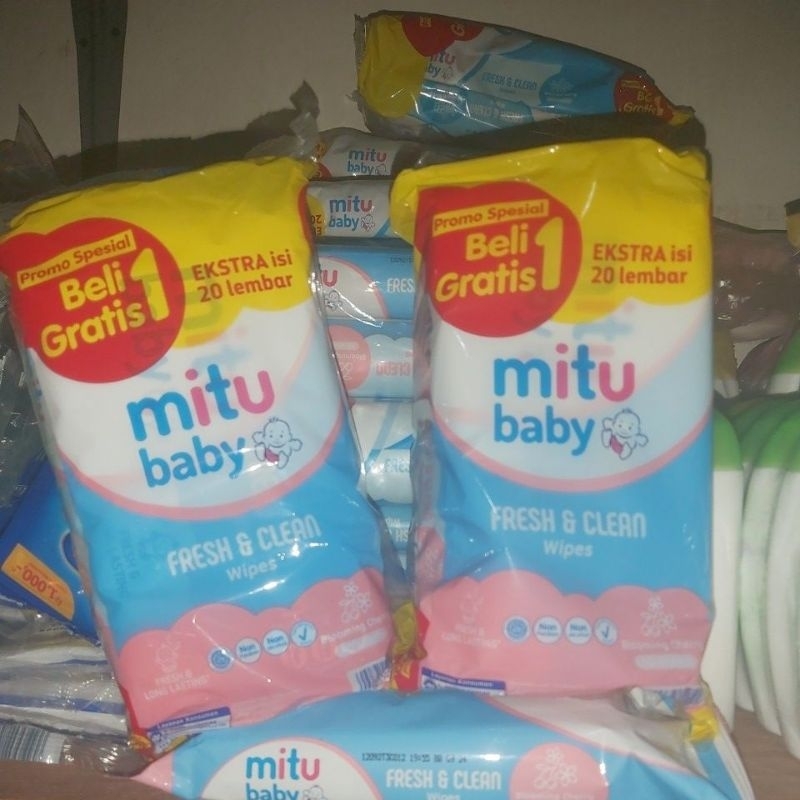 Mitu baby tissue basah 1gratis1