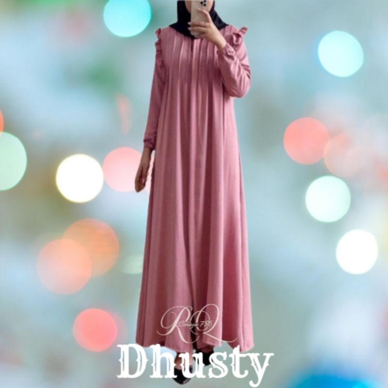 Gamis remaja Perempuan terbaru Matt crinkle airflow Premium SARIFA DRESS trend  HAURA Fashion Muslim