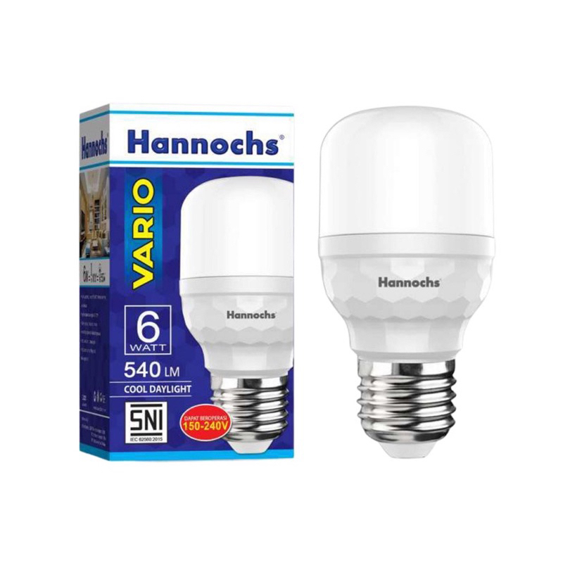 Lampu LED 6W Vario HANNOCHS / Light bulb Bohlam Bola lampu