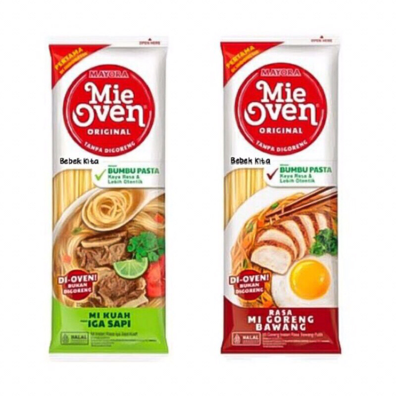 

Mie oven mayora Kuah dan Goreng