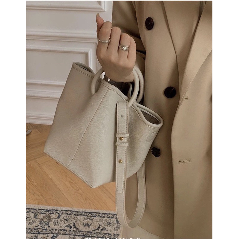 Tas Selempang Kulit Wanita Tas Bahu Cewek Bucket Tote Bag GF 8989