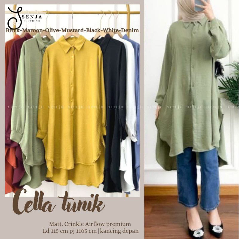Cella tunik by Senja //tunik//crincle//blouse