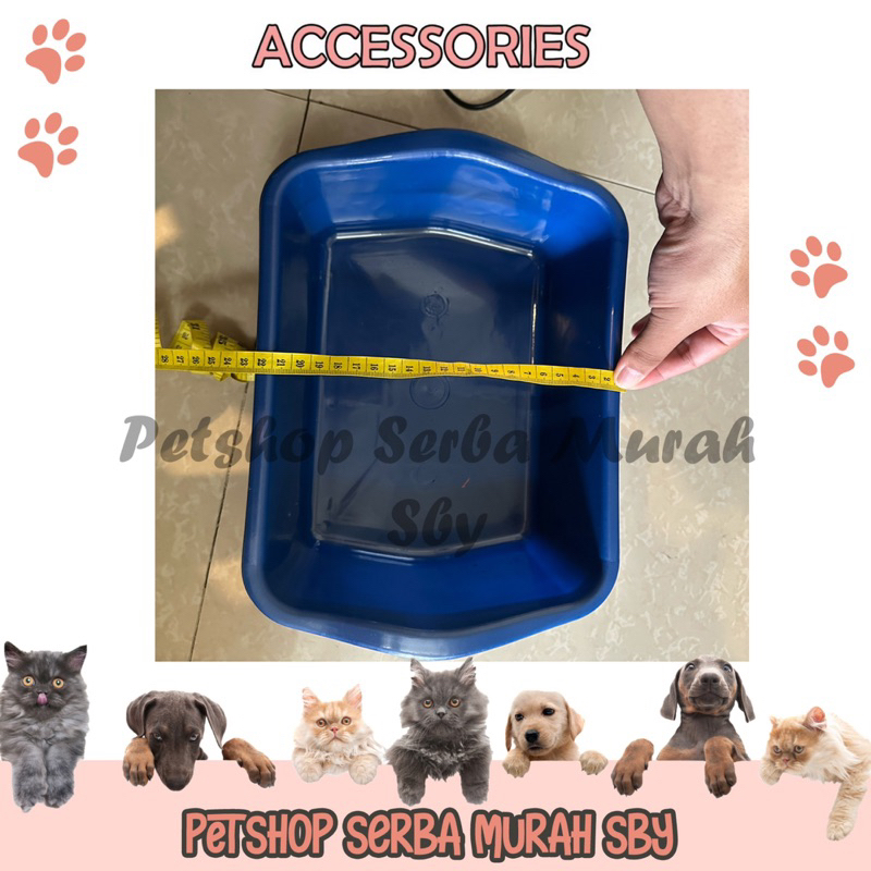 Litter Box SMALL / KECIL Tempat Untuk Pasir Kucing - Accessories Hewan Peliharaan