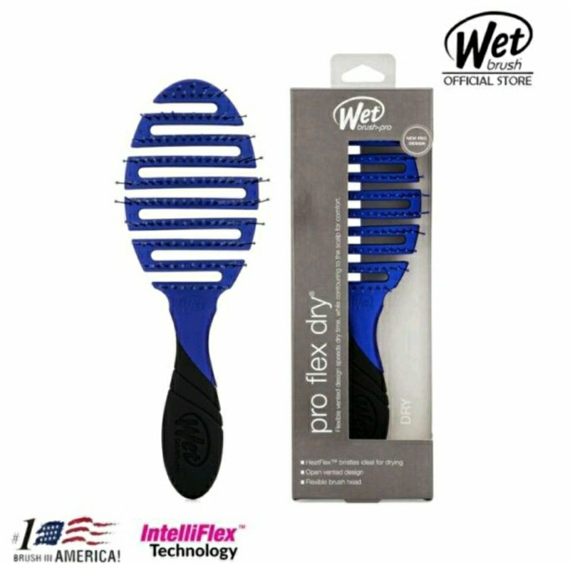 Original Wet Brush Pro Flex Dry Pink | Royal Blue - Sisir Anti Kusut