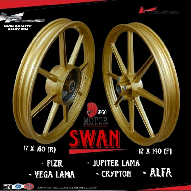 Velg  FIZR - Jupiter Lama - Vega Lama - Crypton - Alfa/velg racing vrossi yamaha fizr, fiz, jupiter 