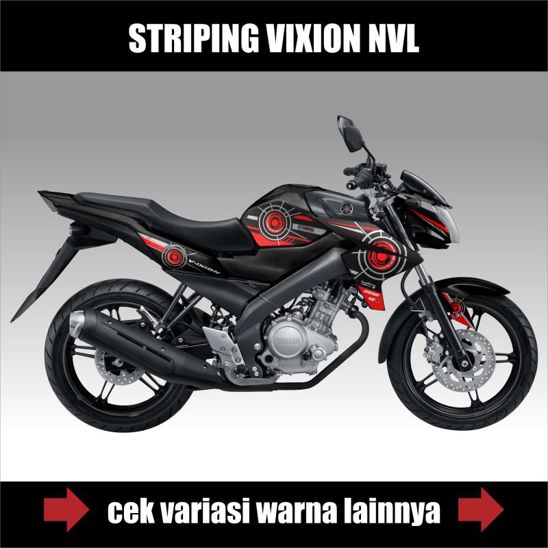 Striping Stiker Lis Variasi Motor Vixion NVL Lis Body Motor