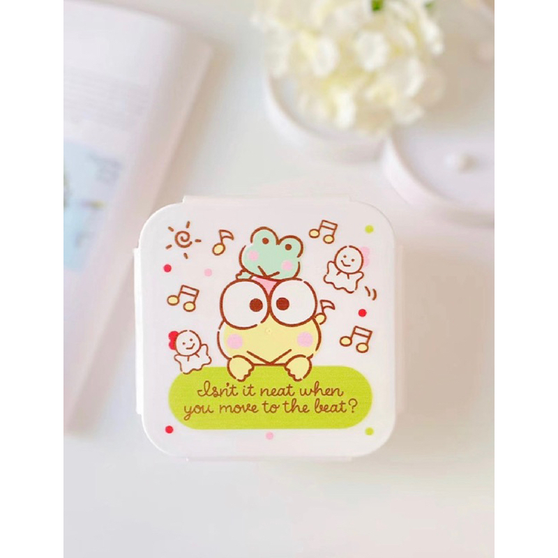 NAOMI - Lunch Box Anak - kotak plastik anti tumpah Tebal - Kid Lunch Box Plastik White - Kotak Plastik Motif Sanrio Tebal - kotak bekal - tepak makan