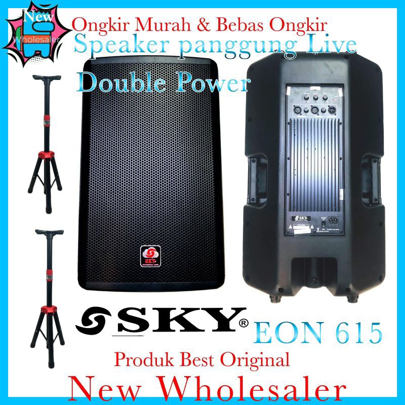 Power Aktif Speaker sound Sky EON 615 double active 15 inch 1200watt Original