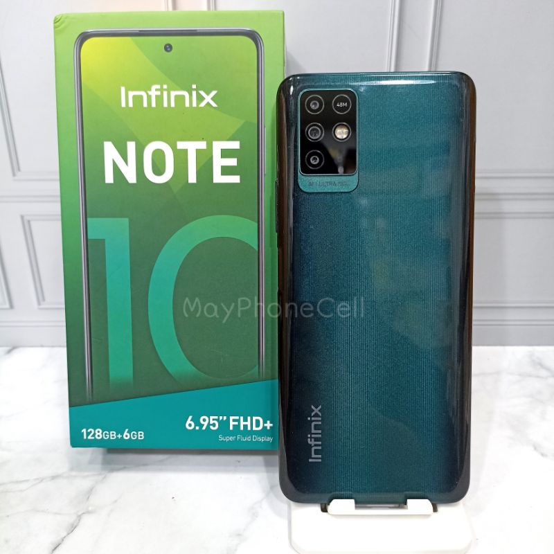Infinix Note 10 6/128 GB Handphone Second Bekas Fullset