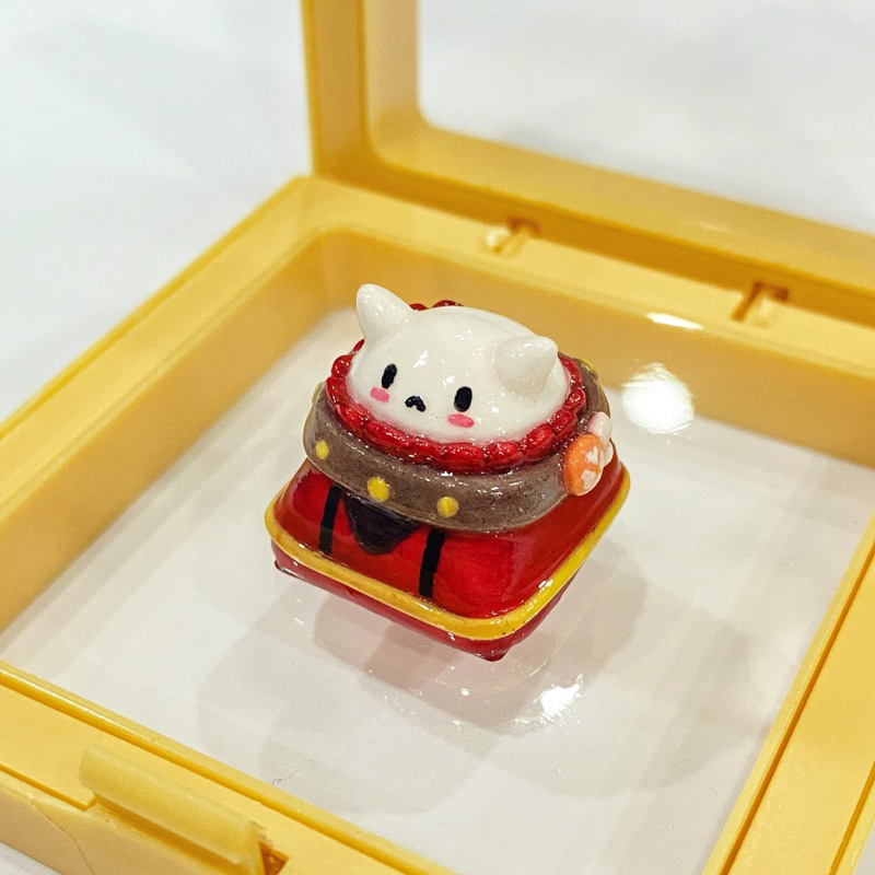 Artisan Keycap Air Dry Clay Homemade | Keycaps R4 Keycaps Mechanical Keyboard | Klee Genshin Impact 