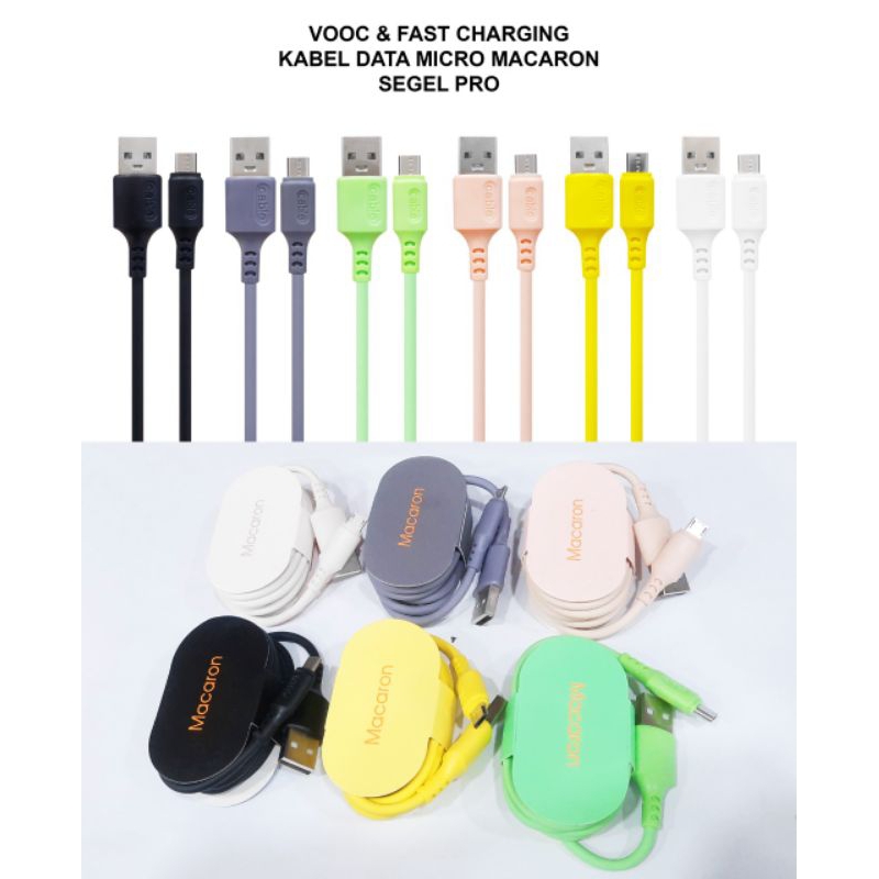 (ba) KD/KABEL MACARON WARNA SUPPORT FAST CHARGING 2.1A