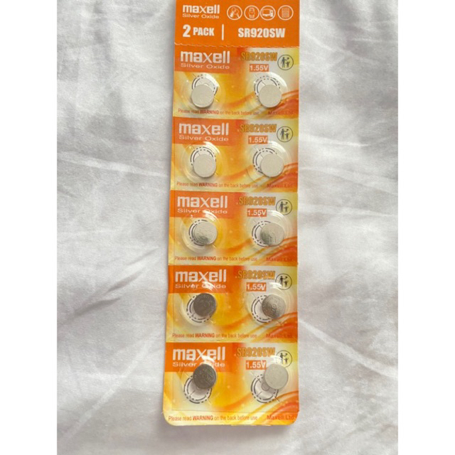 baterai jam tangan maxell SR920SW 371 1.55V/PEMBELIAN MINIM 10PCS