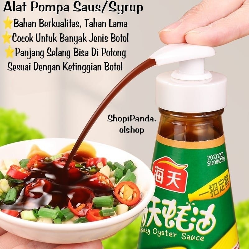 Alat Pompa Botol Sirup / Pump Syrup/Pompa Botol /Pompa Kecap⭐ShopiPanda.olshop⭐