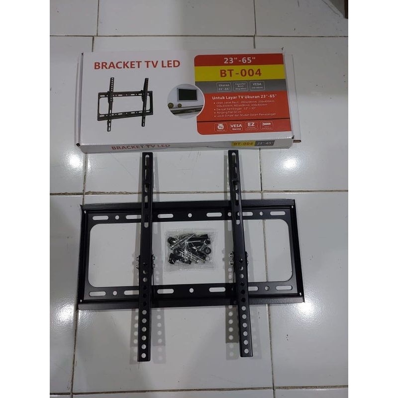 Bracket TV 65 inch dari 23 inch BT004 + Waterpass